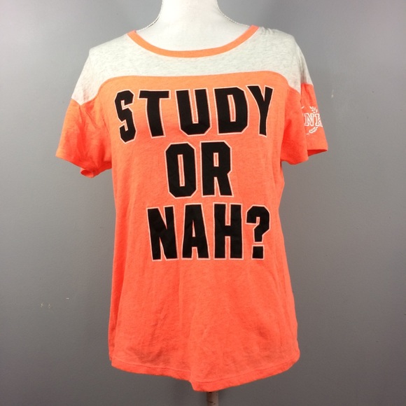 PINK Victoria's Secret Tops - Victoria's Secret Orange Study Or Nah Top XS